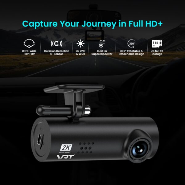 VRT 2K Dual Y Pro Dash Cam (Y Pro) - Image 2